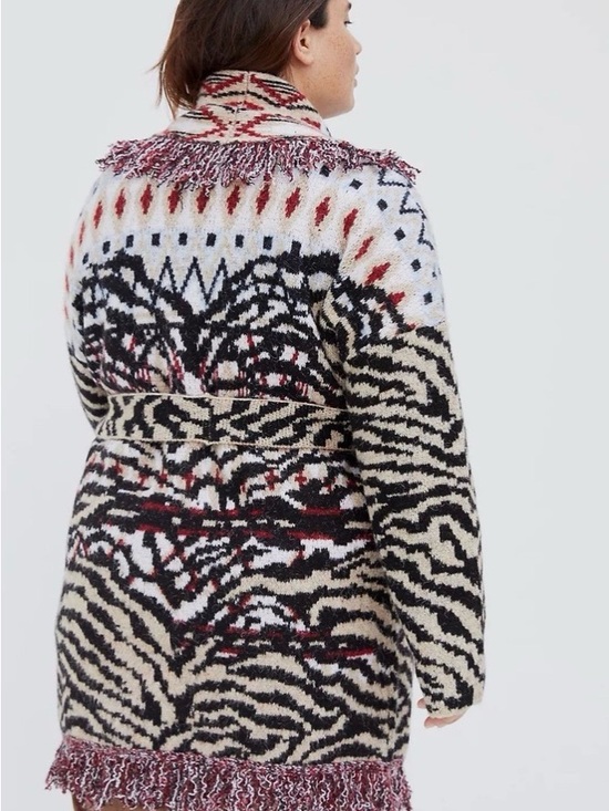 Anthropologie Paloma Fringe Cardigan Size M - Picture 7 of 15